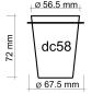 Preview: Coffee Dosing Cup 58mm