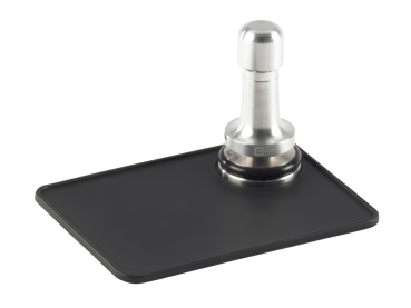 Tampermatte Schwarz - Tamping Matte mit Tamperstand