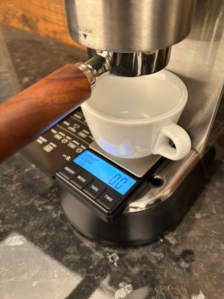 Espresso Waage mit Timer - Kaffeewaage Barista by JoeFrex