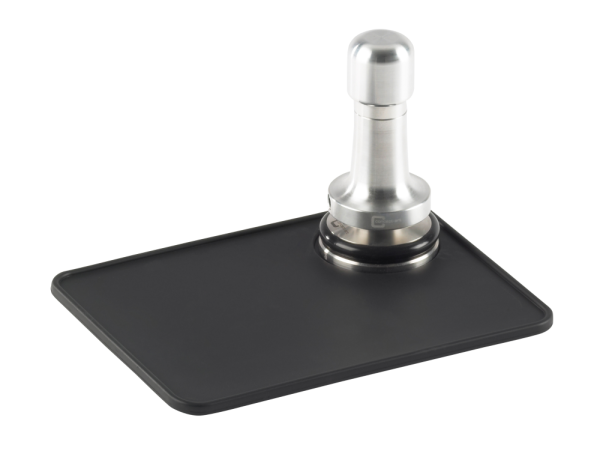 Tampermatte Schwarz - Tamping Matte mit Tamperstand